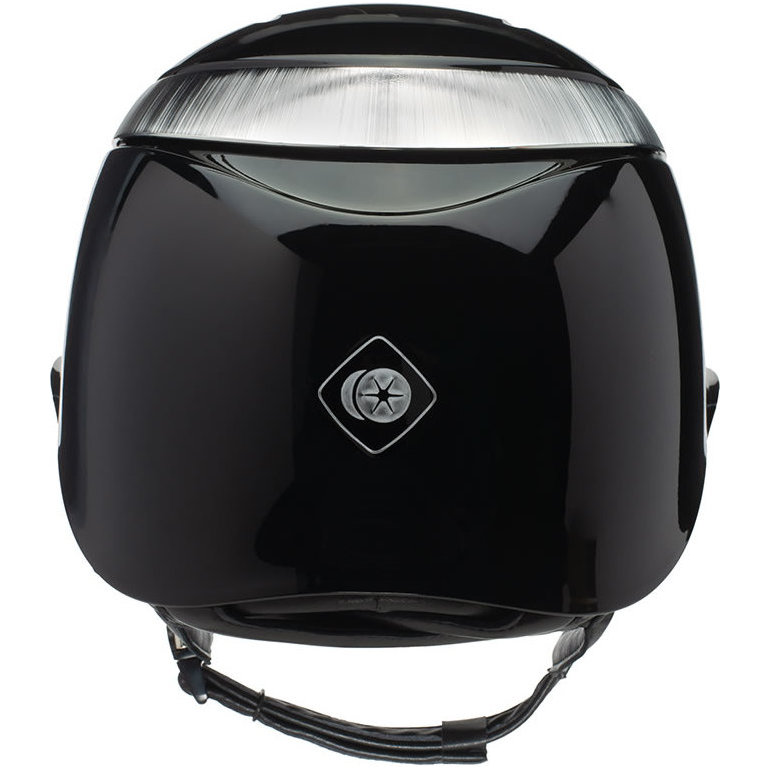 2025 Charles Owen Casque Et Bandeau Halo Gloss Haloglossbs - Black Gloss / Platinum